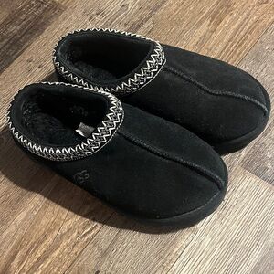 UGG Black Suede Slip-On Shoes